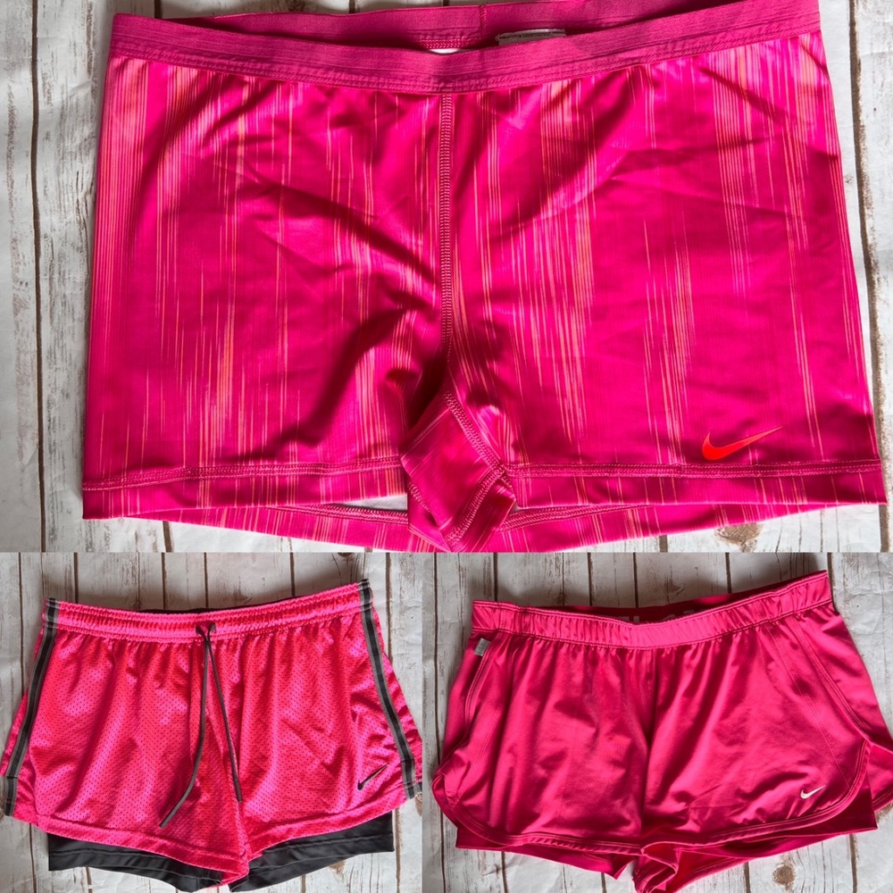 Bundle Of 3 Nike Pink Athletic Shorts XL